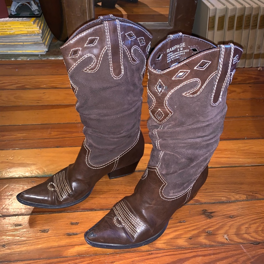Rampage Rodina Slouch Cowboy Boots 🤠